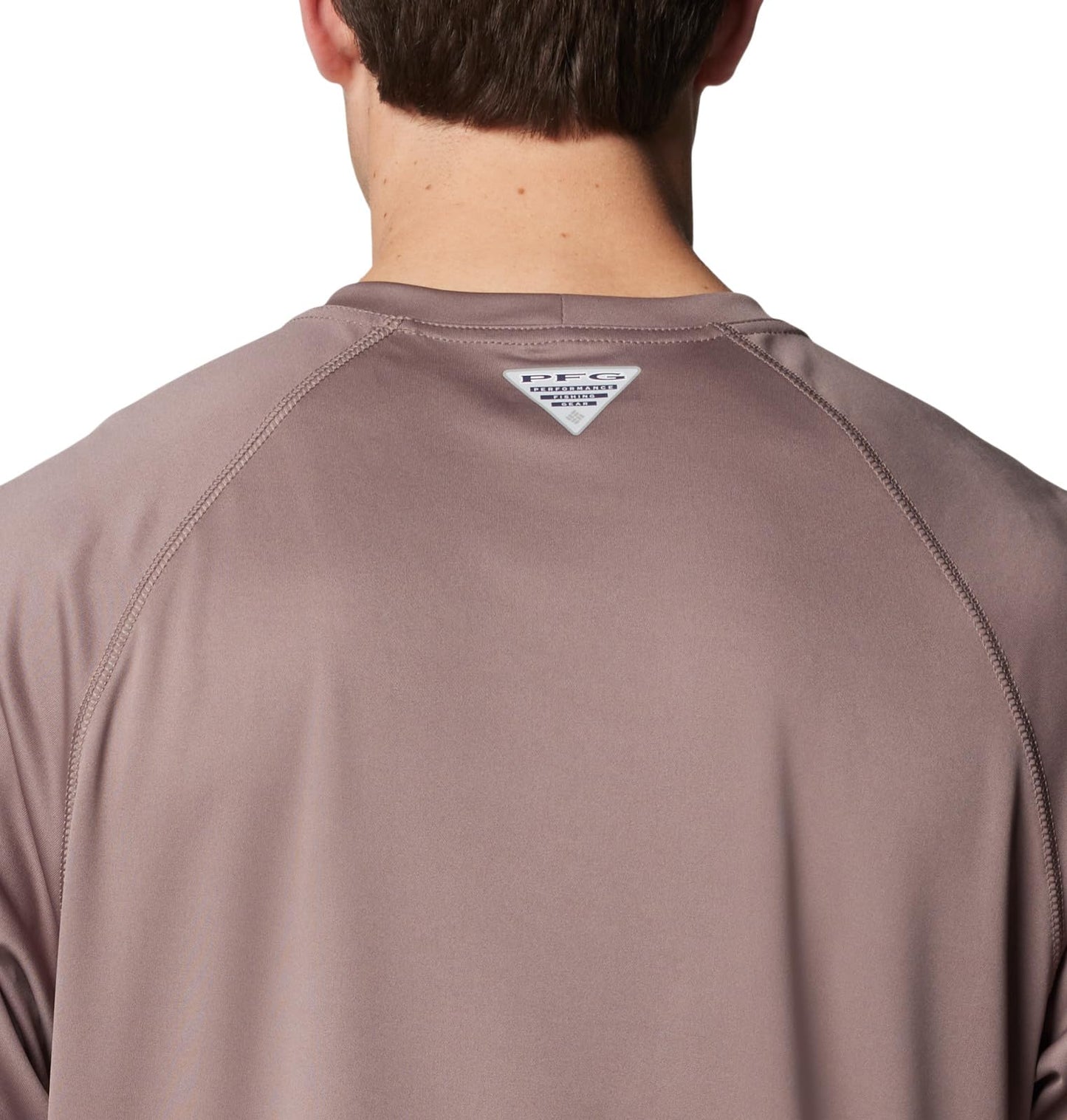 Columbia Men's Terminal Tackle Long Sleeve Shirt, Iron/Black Logo, Medium