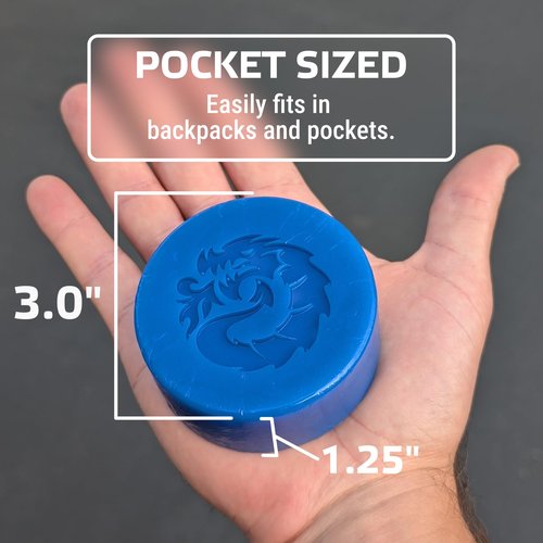 Fireball SuperSlip Pro Skateboard Wax for Rails - USA Made Skate Curb Wax for Scooters Aggressive Inline and Skateboards - Custom Formula Professional Skate Wax (Blue)