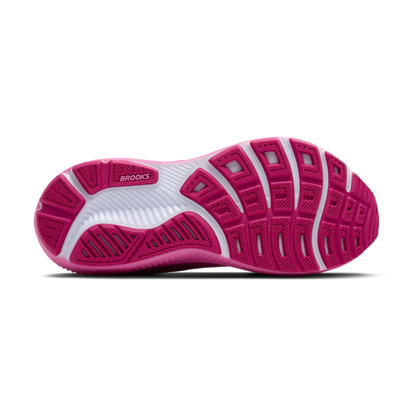 Brooks Women’s Ghost 17 Neutral Running Shoe - Pink/Fuchsia/Gold - 6 Medium