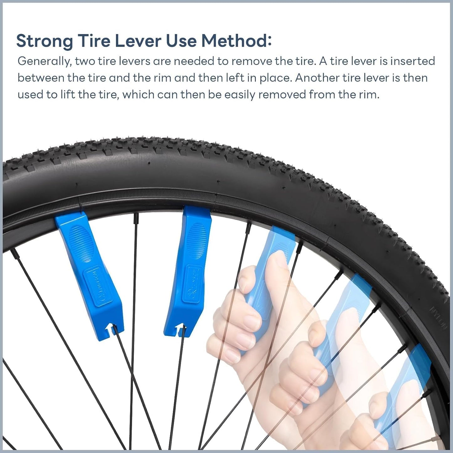 YUNSCM 26" Mountain Bike Tires - Heavy Duty 26x2.30 & 26" Tubes with Schrader Valve | Off-Road Ready