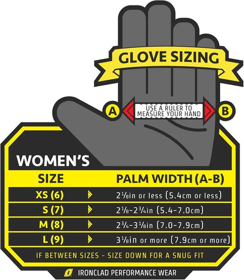 Ironclad Women's Tactical Gloves - Operator Pro Design in Stealth Black (1 Pair)