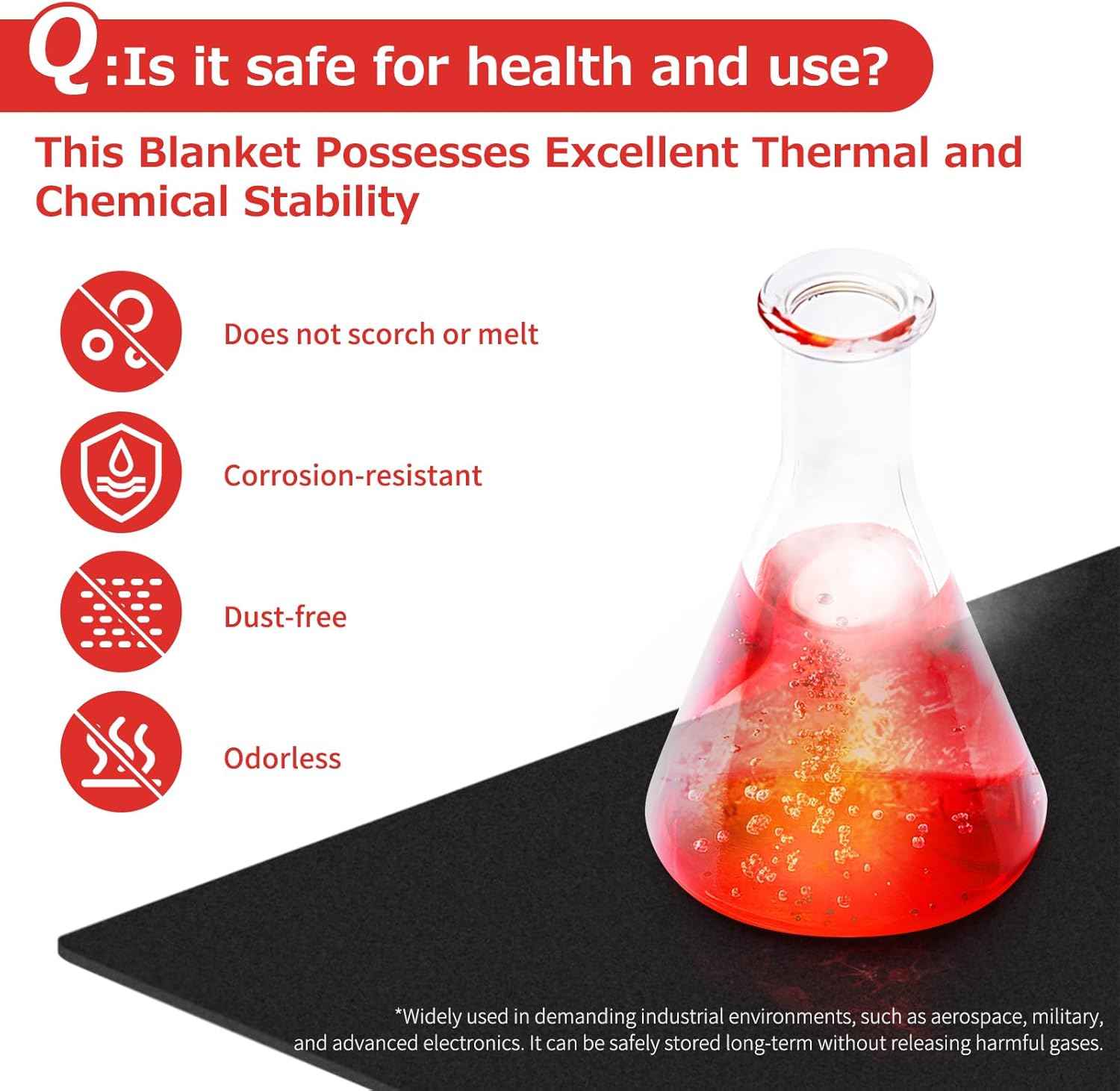 Fireproof Welding Blanket 4x6 Feet - Extra Large 5mm Thick Heat Shield for Soldering, Grill, Firepit & Smoker