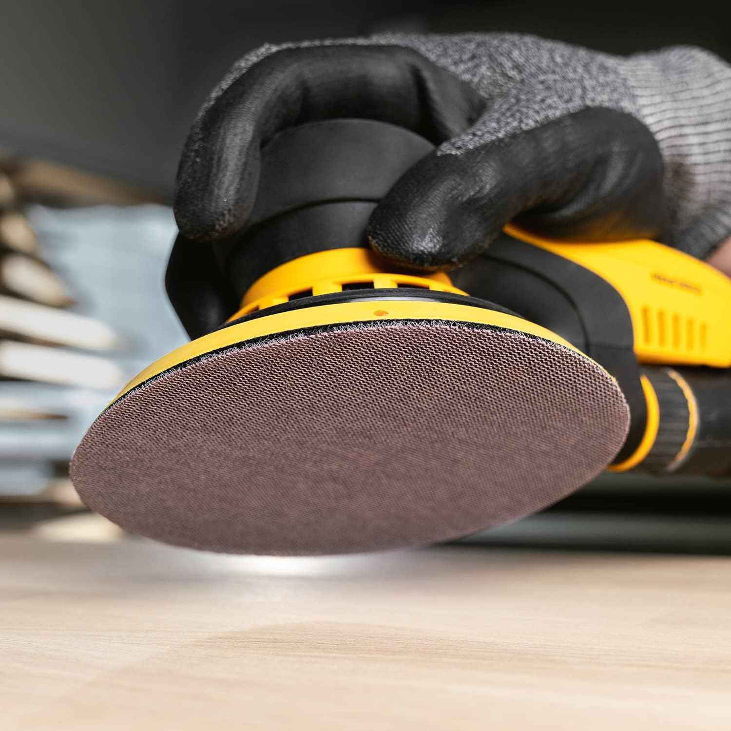 Mirka Abranet 6-Inch Sanding Discs - Grit 320, Hook and Loop, Dust-Free, 50 Pack