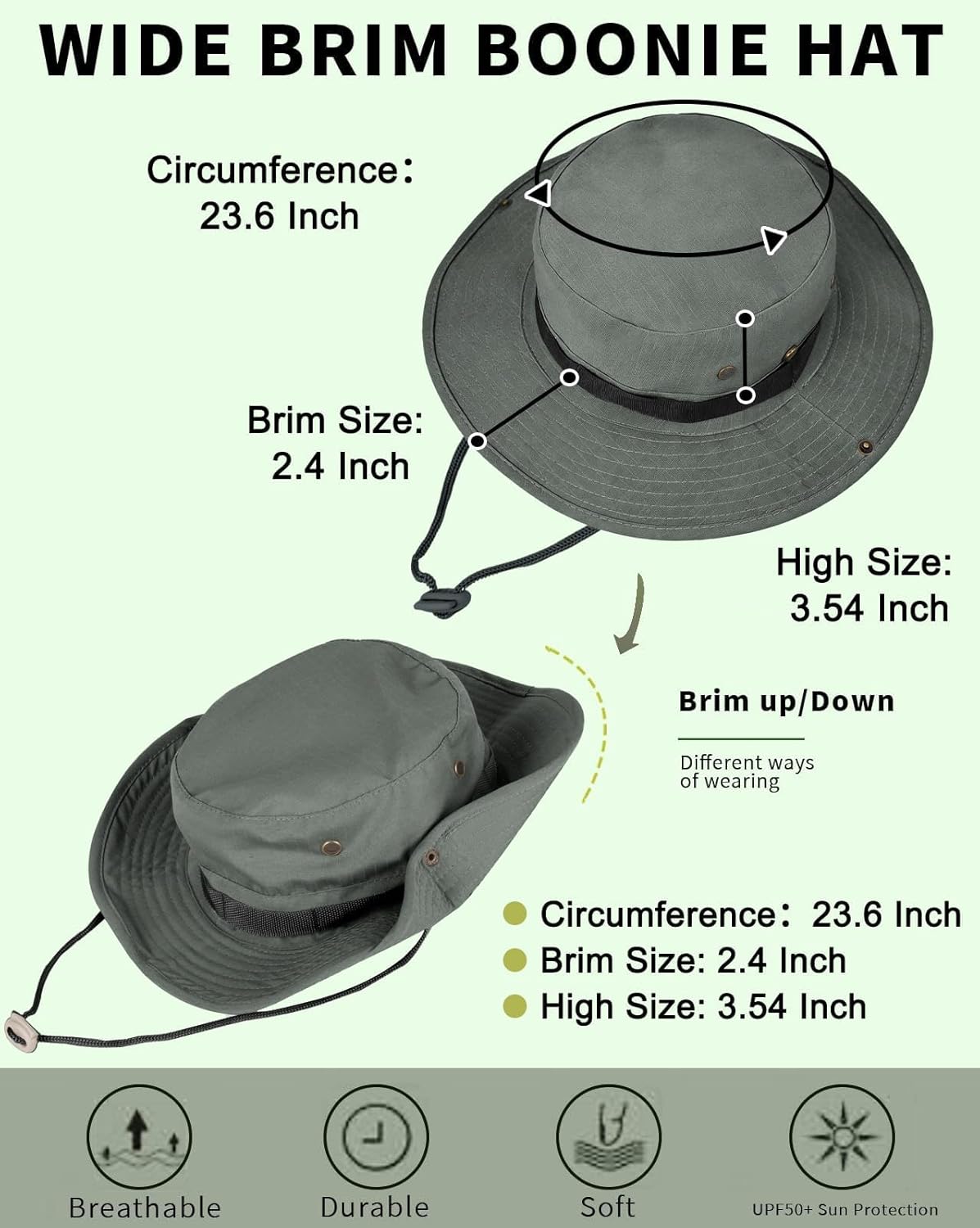 Skiennix Bucket Hat | UPF 50+ UV Protection for Men & Women | Foldable Summer Hiking & Fishing