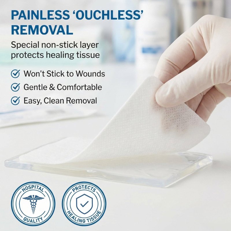 McKesson Non-Adherent Pads for Wounds, 3x4 Inch, 100 Count, Sterile Non-Stick Wound Dressing, Highly Absorbent, Painless Removal, Individually Wrapped