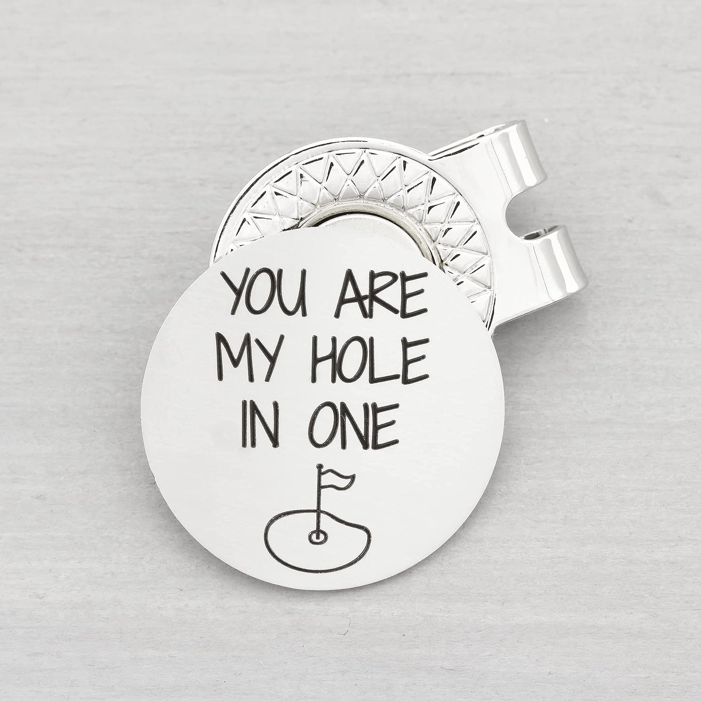 Golf Gifts for Men Golf Ball Marker with Hat Clip You Are My Hole In One