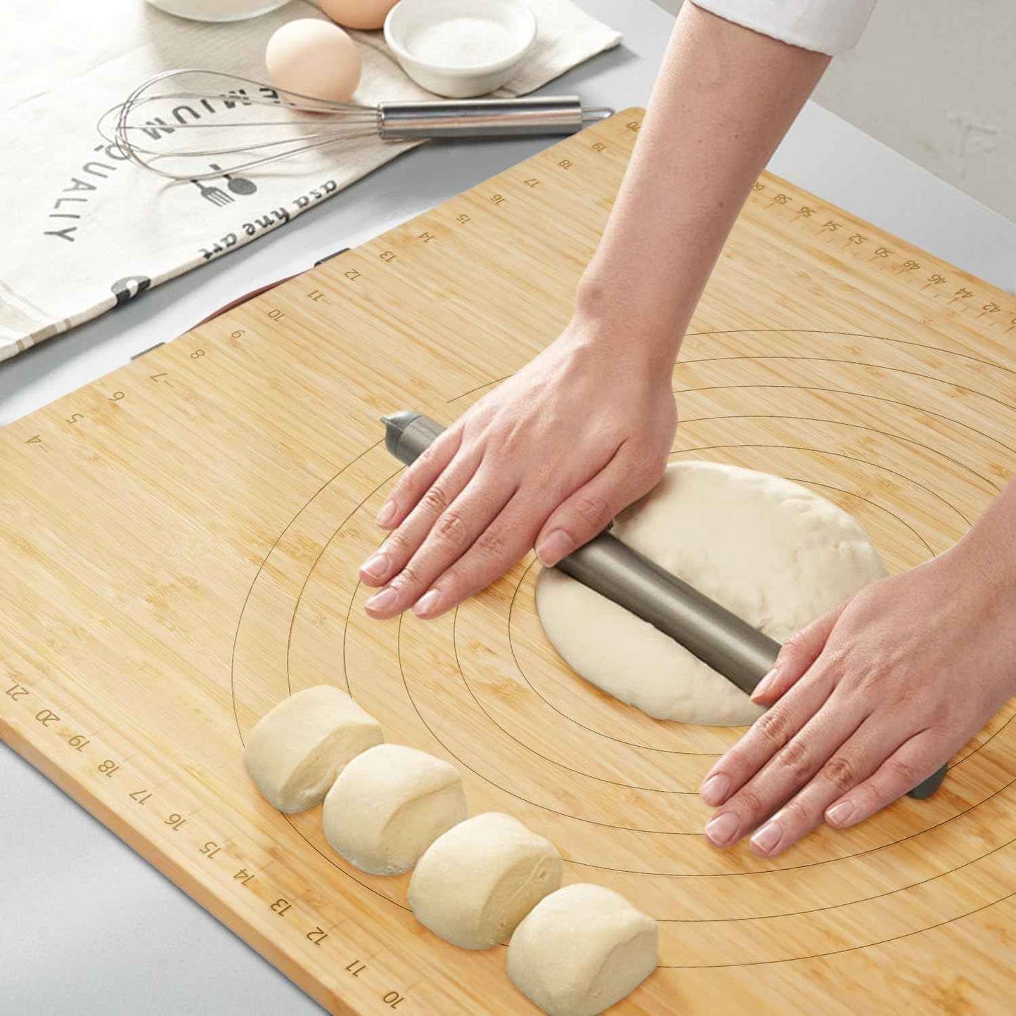 Bamboo Stove Cover for Electric & Gas Stoves - Noodle Board Topper for RV Cooking