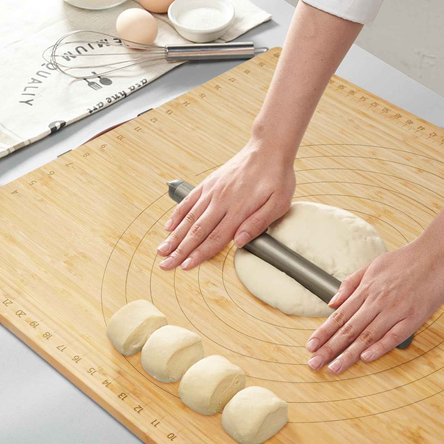 Bamboo Stove Cover for Electric & Gas Stoves - Noodle Board Topper for RV Cooking
