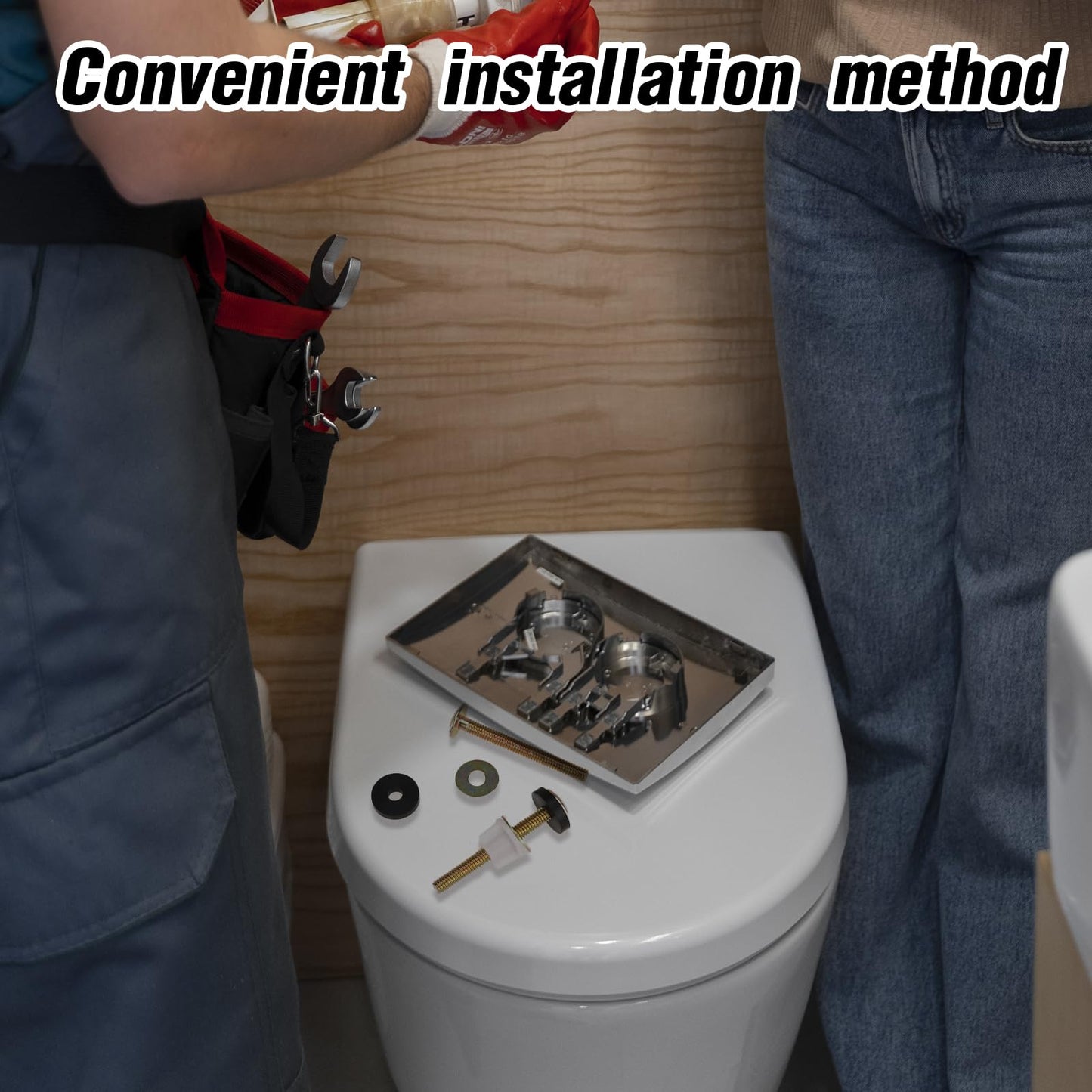 2 Inch Toilet Tank to Bowl Bolt & Gasket Hardware Kit for 2-Piece Toilet Seal American Standard Toilet Parts Toilet Repair Kit Inside Toilet Tank Replacement Kit