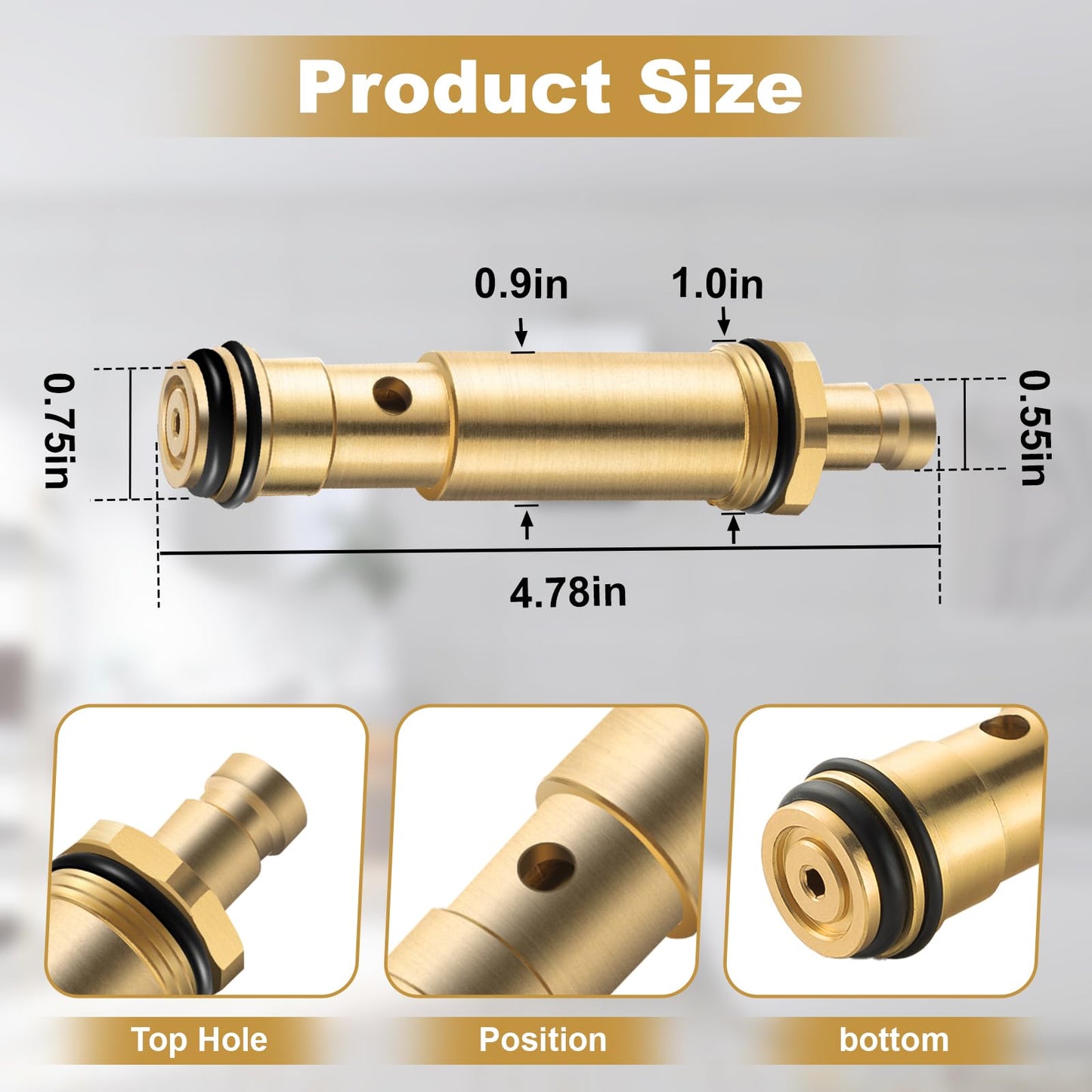 74392 Diverter Cartridge Assembly, for Kohler Most Two-Way Diverters Cartridge and Deck Mounted Diverter Valve Cartridge Assy