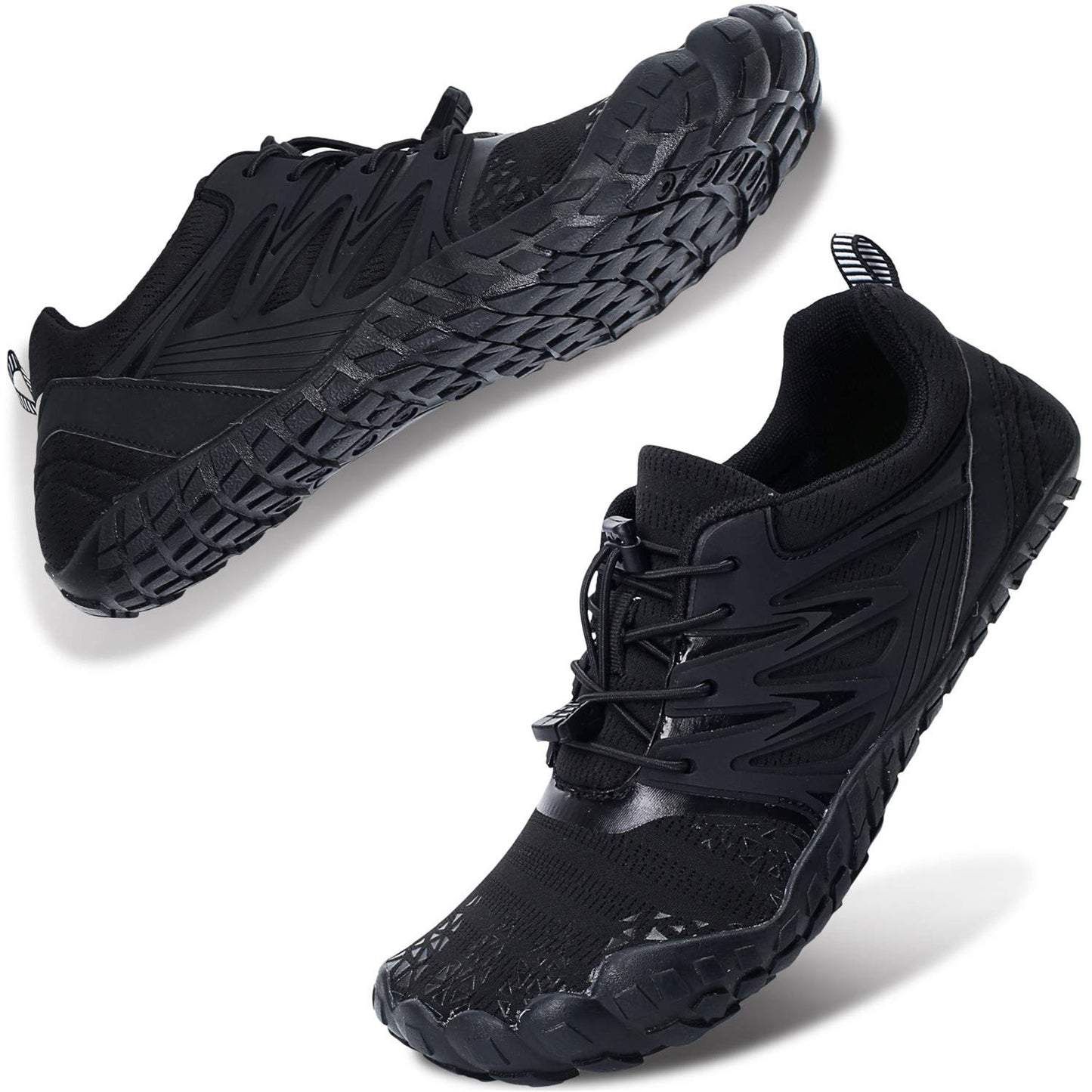 Mens Water Shoes Breathable Barefoot Athletic Aqua Shoes for Beach Swim Pool Diving Hiking Water Sports 12.5 Women/10.5 Men