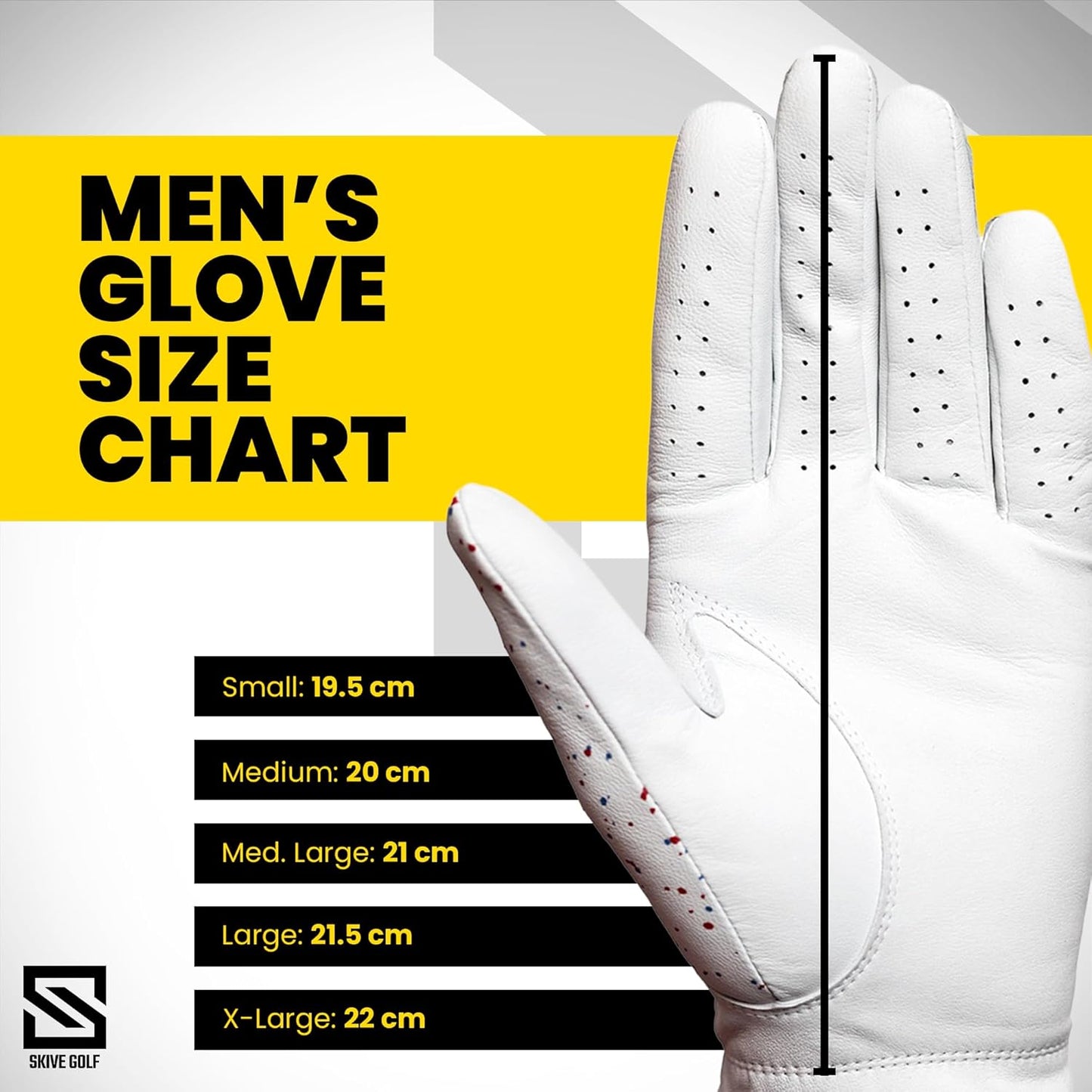 Skiennix Premium Golf Glove - 100% AAA Cabretta Leather | Exceptional Feel & Performance | Men's Left Hand