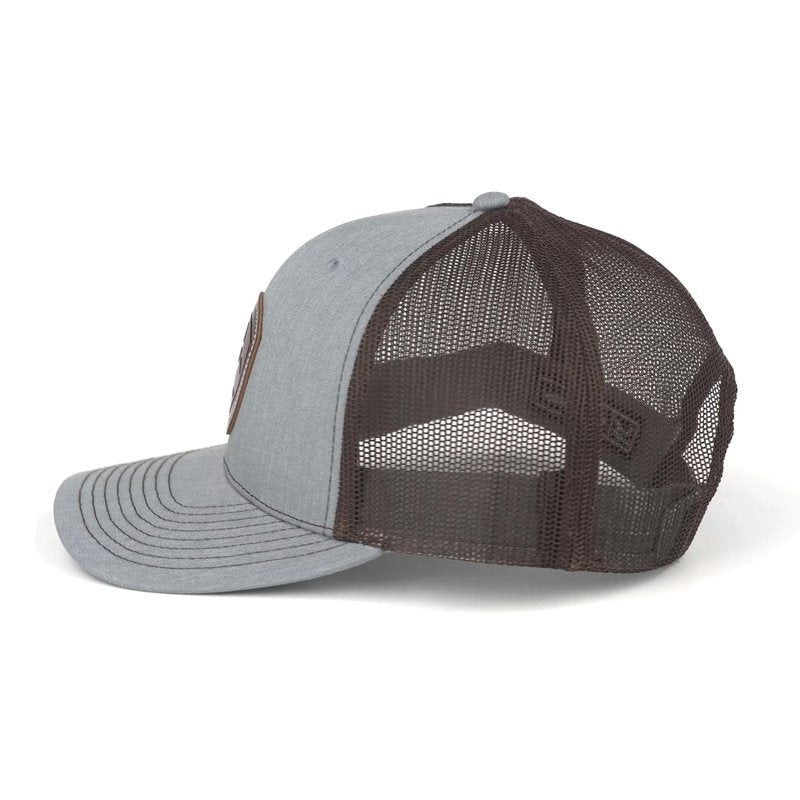 ARIAT Men's Light Grey Richardson 112 Cap with Embossed Shield Patch