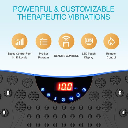 AXV Vibration Plate - Full Body Shaker Machine for Lymphatic Drainage | Weight Loss & Fitness Gym Pad