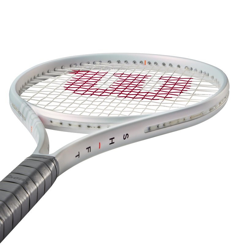 Wilson Shift 99 V1 Strung Performance Tennis Racket - Grip Size 4-4 1/2", Strung with Sensation 16 Natural at Mid Range Tension