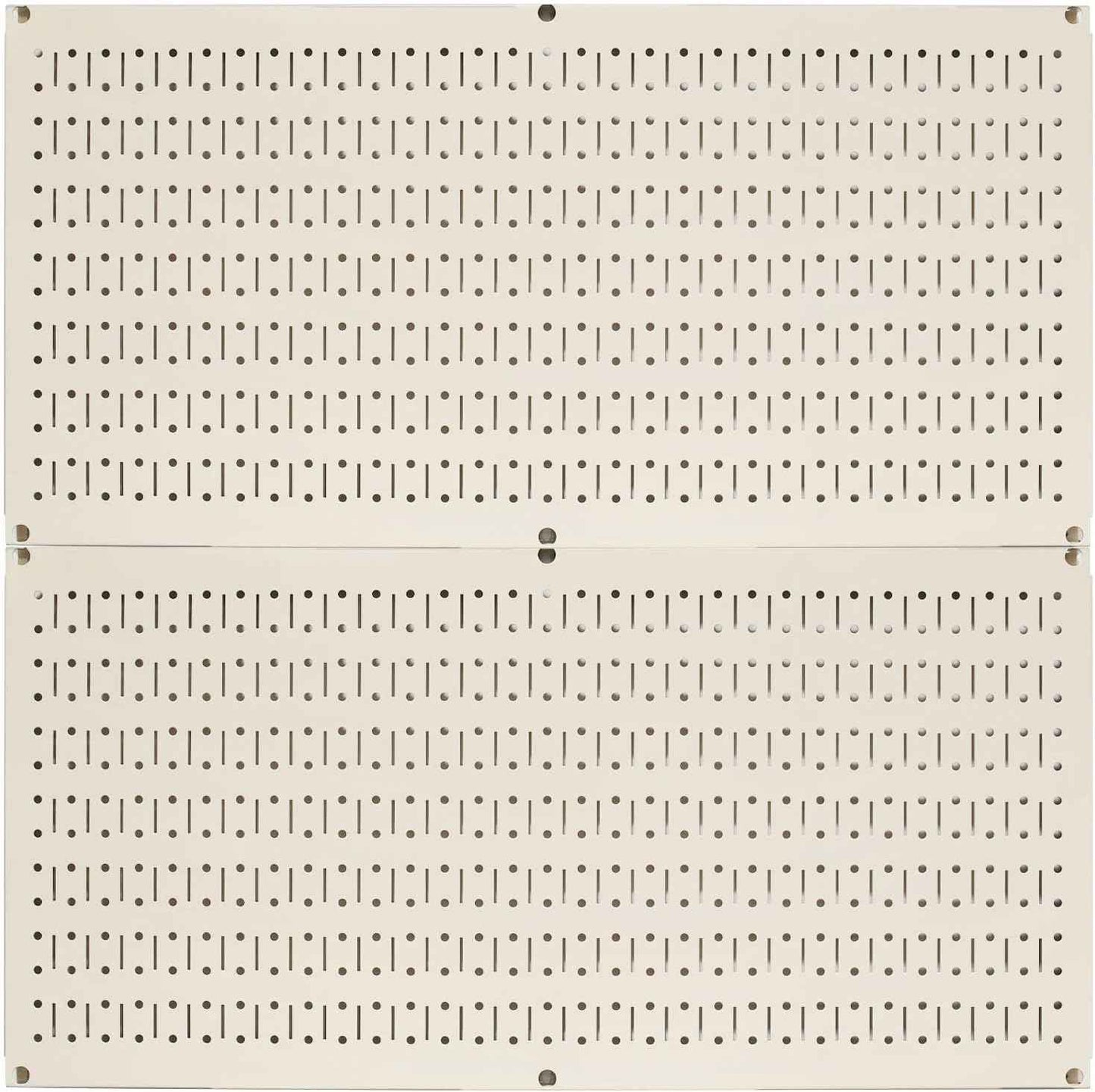 Galvanized Steel Pegboard Rack - 2 Pack 32” x 16” Metallic Tool Storage Panels