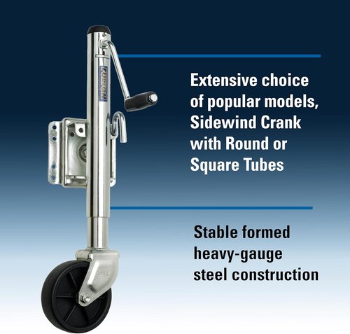 Fulton XP10 Utility Trailer Jack - 1,200 lbs Lift Capacity | Side Mount, 10 Inch Travel