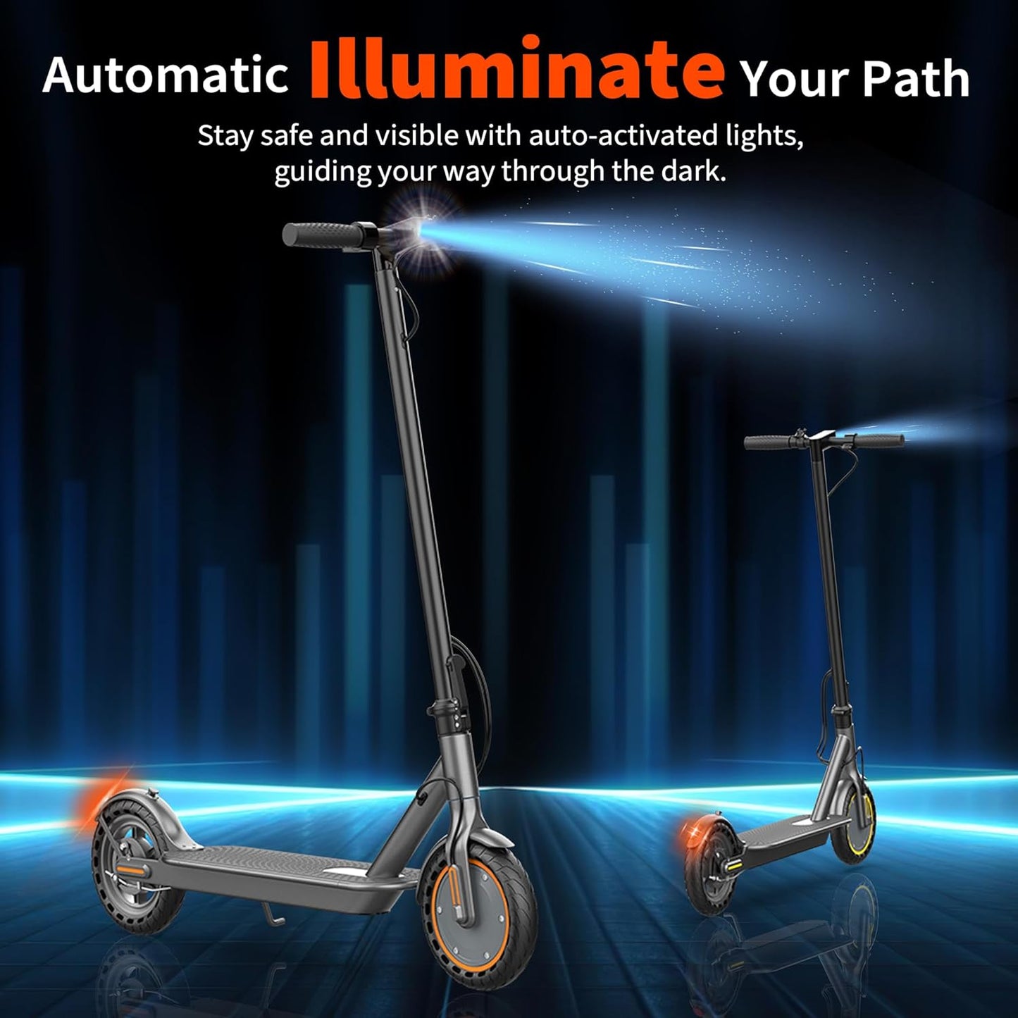 Sigravy Electric Scooter - Foldable Commuter E-Scooter with 500W Motor, 19 MPH, 21 Miles Range, Dual Suspension