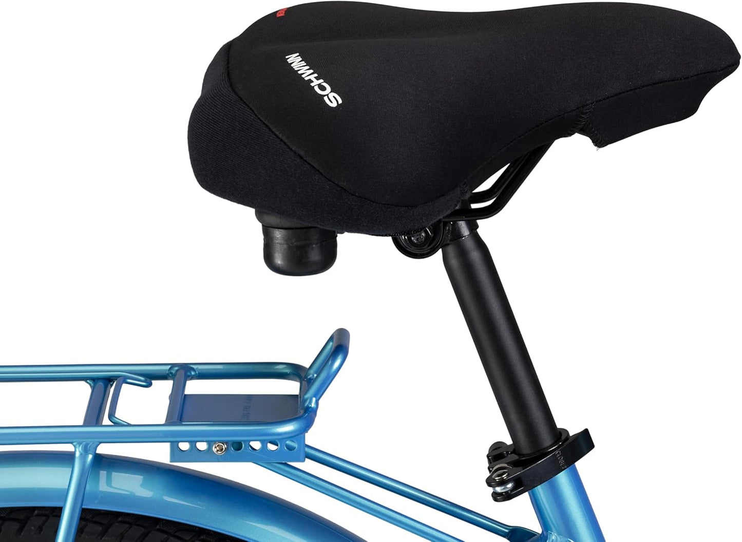 Schwinn Bike Seat Cover - Memory Foam Saddle Cover for Extra Comfort | Weather-Resistant, Dual Straps