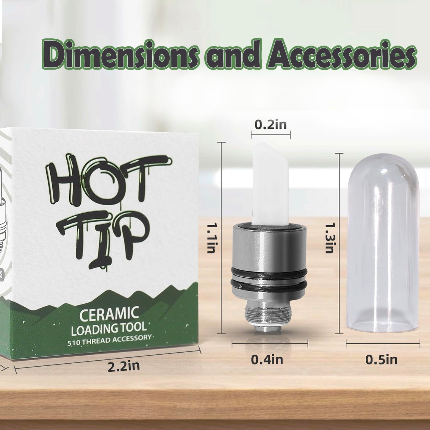 Taomoiup Ceramic Hot Knife Tip are Heating Multi-Tool for Slicing Wax or Viscous oil etc (Silver)