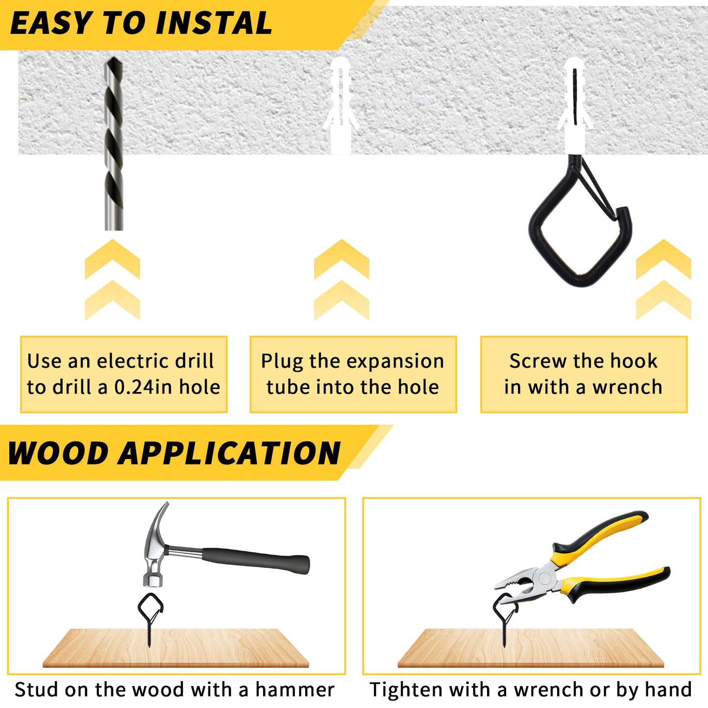 30 PCS Cup Screw-in Hanger Hooks with Safety Buckle, Windproof Screw Hooks Perfect for Hanging Outdoor String Lights, Plants, and Patio Lights,for Ceiling and Wall Mount, 2.2 Inches in White