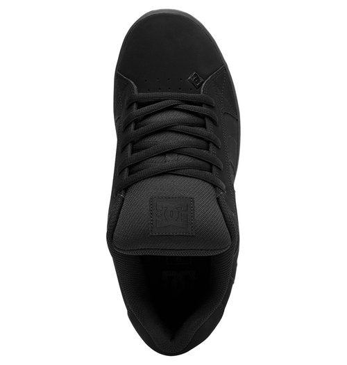 DC mens Net Skate Shoe, Black/Black/Black, 12 US