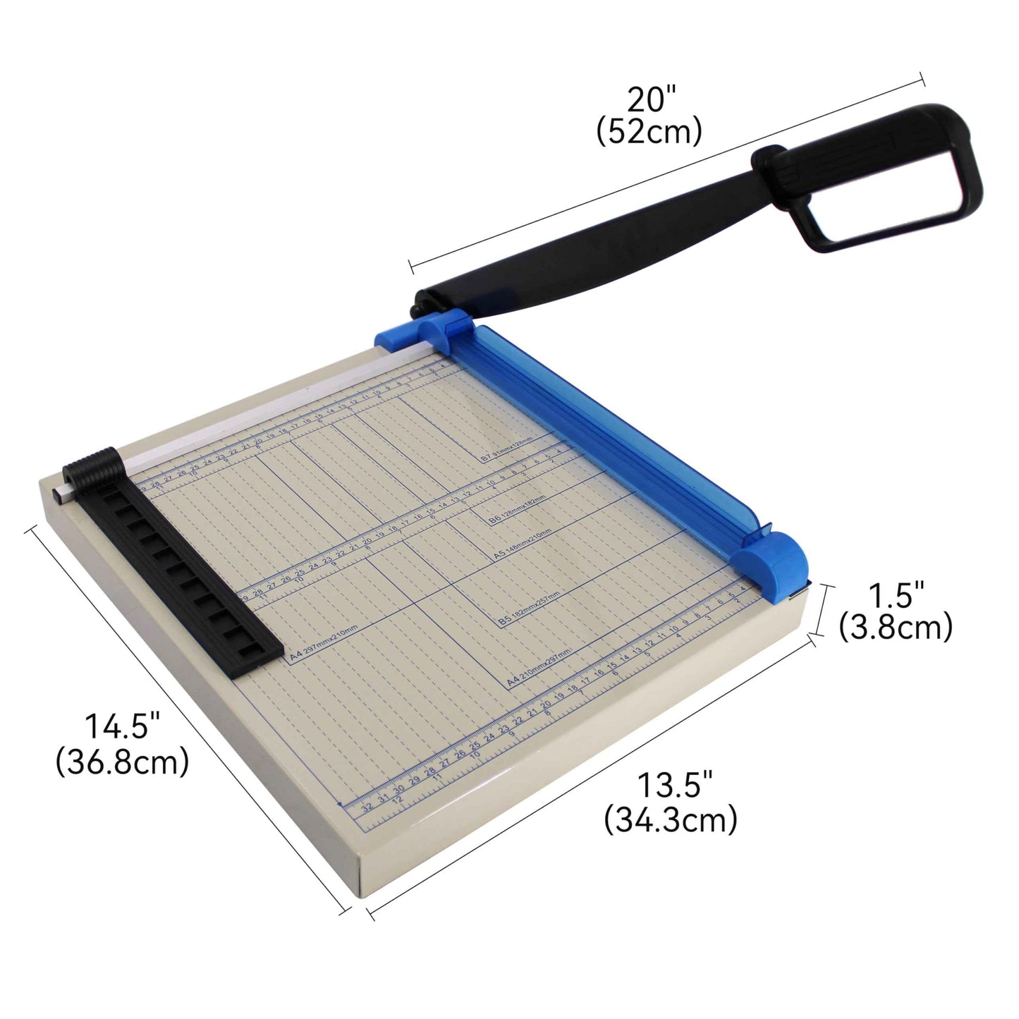 TEXALAN(R) 12" A4 Paper Cutter Multi-Purpose Trimmer for Metal Sheet, Leather, Plastic Sheet, Non-Woven Fabric, 12 Sheets 80-Gram Paper