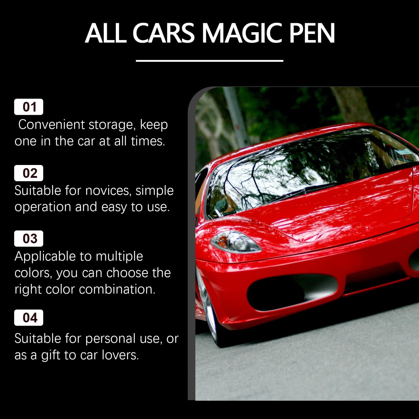 All Cars Magic Pen,Car Scratch Repair Pen Set,Fits All Car Colors,Quick Fix for Scratches and Paint Dаmаgе (2 Packs)