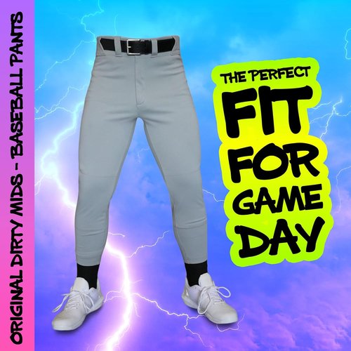 Dirty Mids Baseball Pants - Pro Fit with Reinforced Knees & Anti-Slip Waistband | Game-Ready, XS-XL