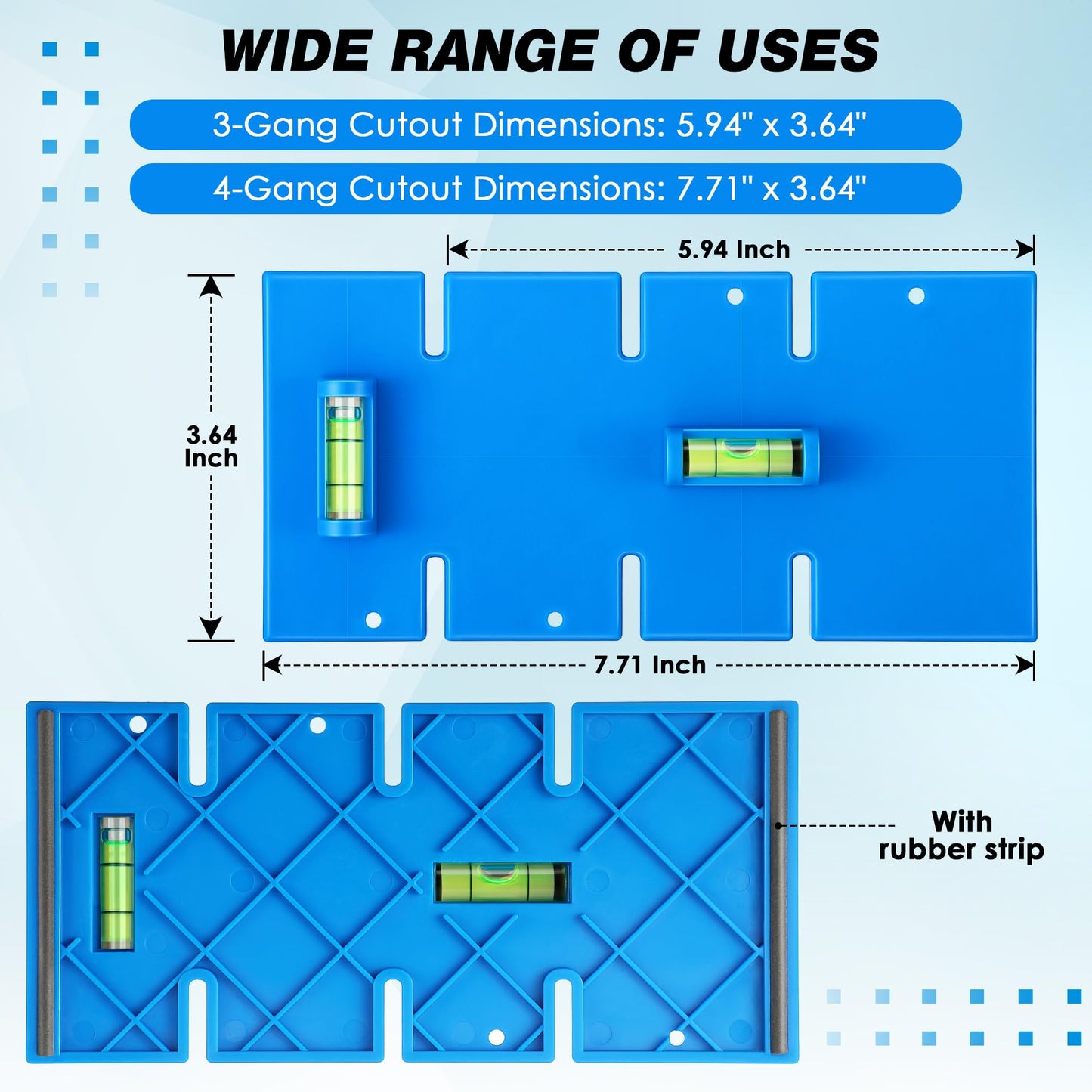 Ceoighe Labor Saving Devices for Old Work Box, Replacement for WTL-12/WTL-34 Combination Electrical Box Cutter for 1-Gang/2-Gang Metal Boxes, Non Metallic Electrical Box, 3-Gang/4-Gang, Built In Level