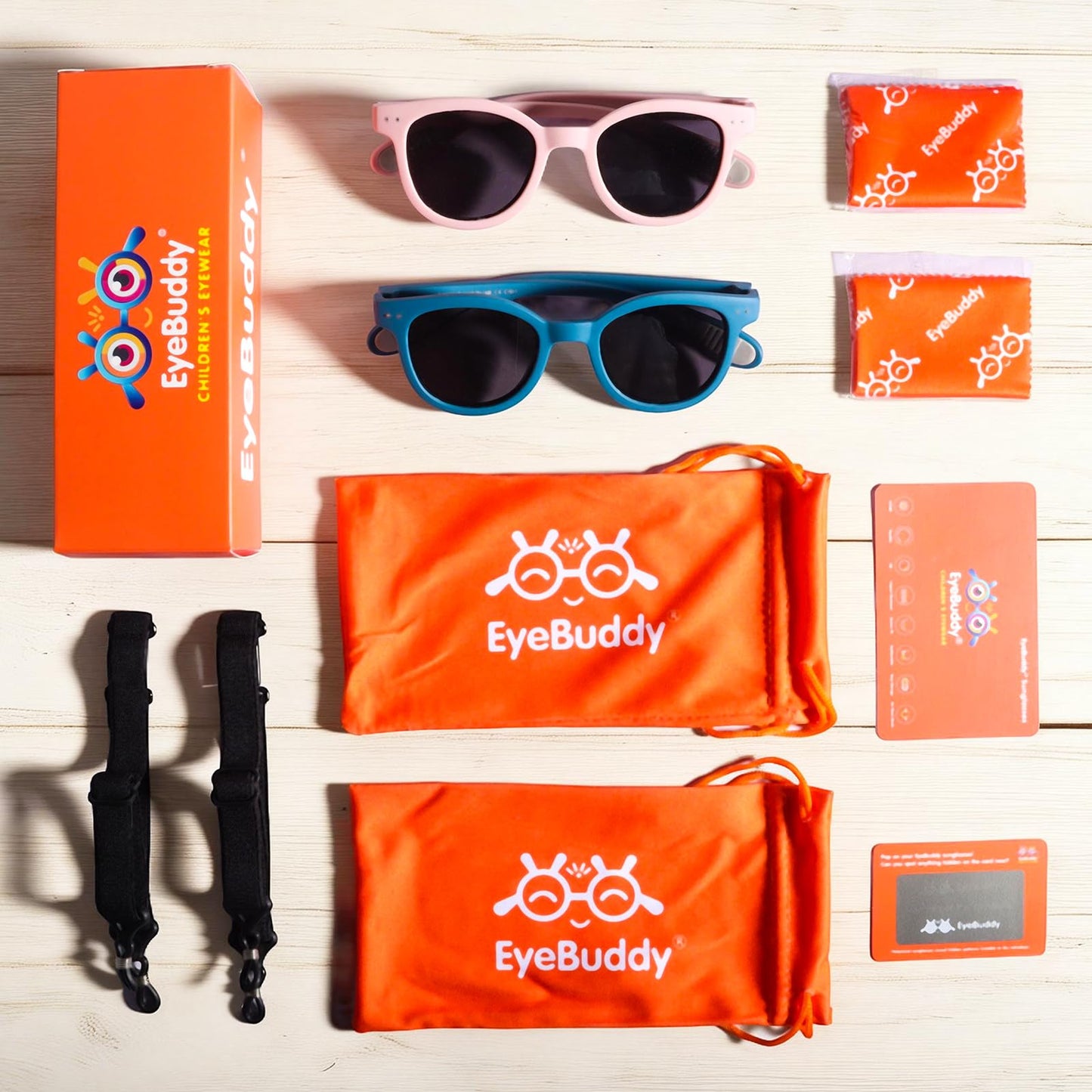 EYEBUDDY Kids Toddler Sunglasses Age 2-4/3-5 Boys Girls Polarized UV Protection Sun Glasses for Age 2-8