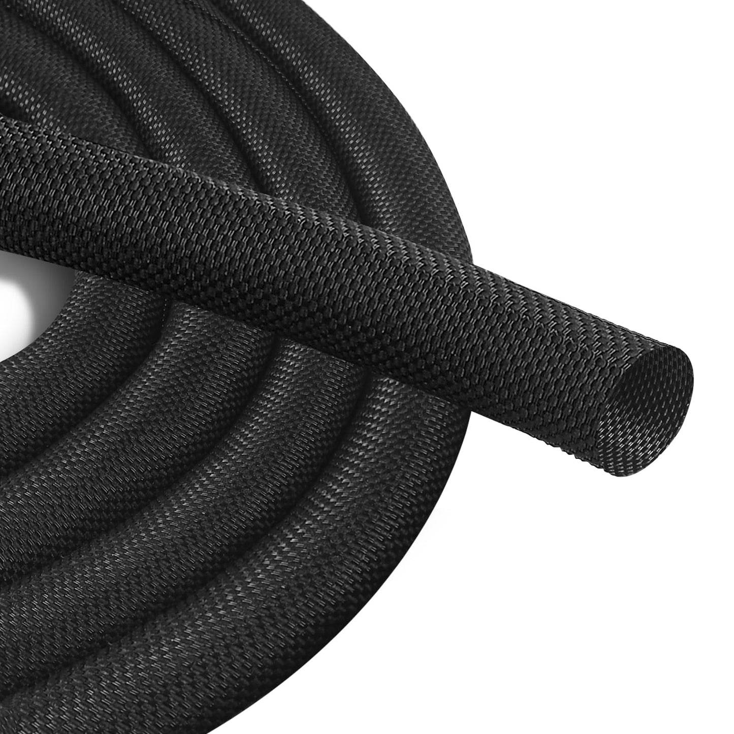 Secbolt Cord Protectors from Pets No Chew, 10ft - 1/2 inch Ultra Durable Cord Covers for Pets, Bite-Resistant Cable and Wire Protector for Cats, Dogs, Rabbits - Black