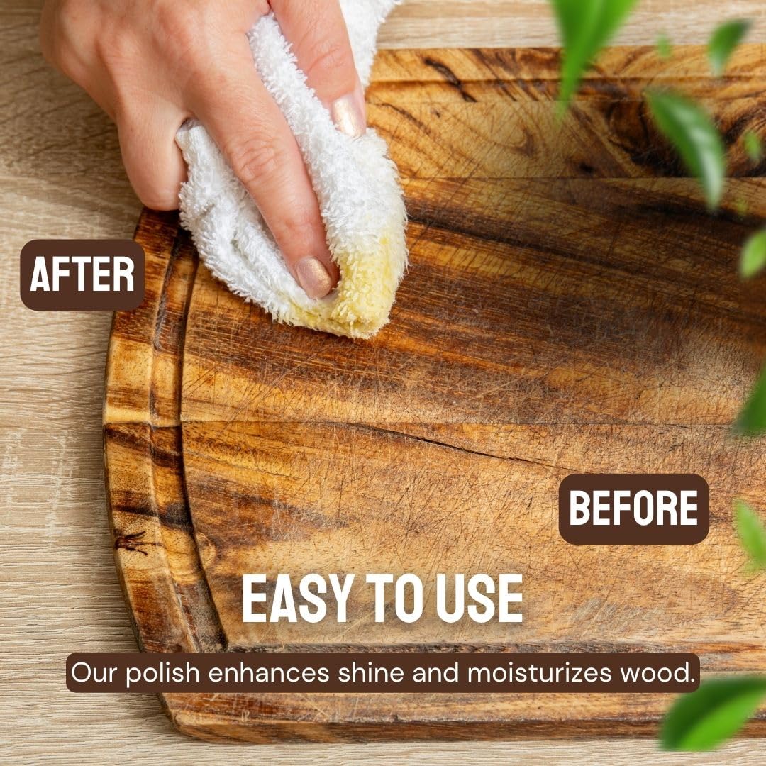 Sunvara Beeswax For Cutting Board Food Grade Beeswax furniture Polish Handmade in Virginia 100% Pure Local Source Beeswax Natural (2 Oz)