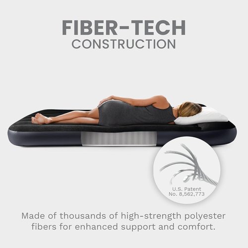 Intex Dura-Beam Air Mattress - Standard Pillow Rest with Fiber-Tech Construction | Comfortable & Durable