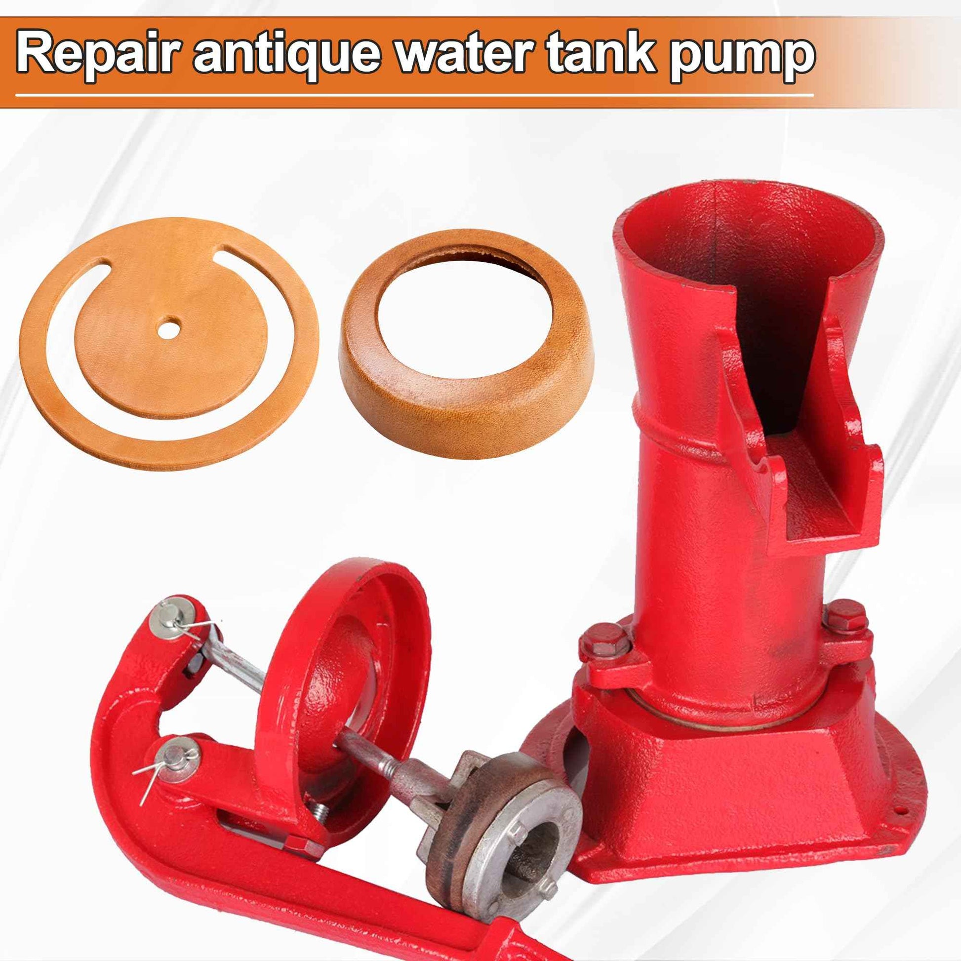 Pitcher Pump Repair Kit and Well Parts Set for Simmons 1160/PM500 and No.2 Hand Pumps - Lower Valve Leathers, Pitcher Pump Cup Leathers, Check Valve Weight and Maintenance Kit
