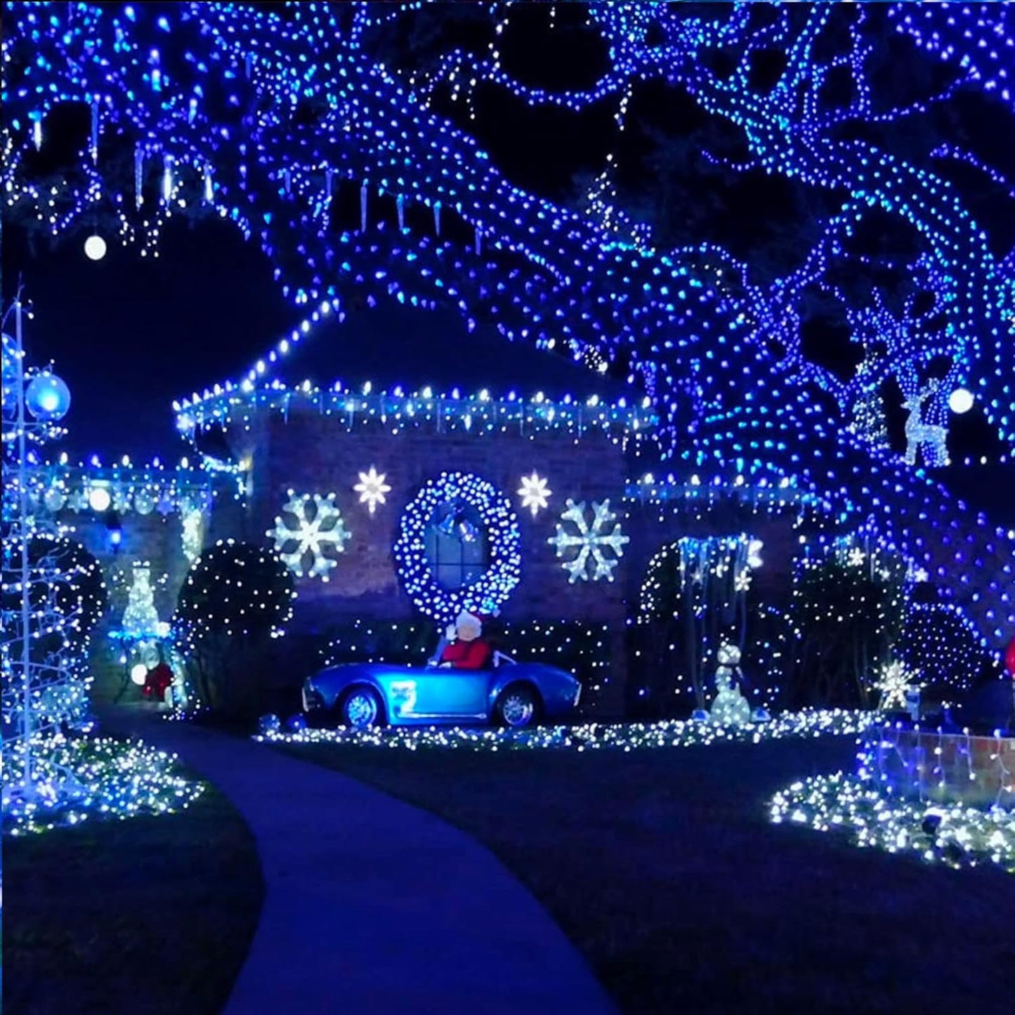 1000 LED Halloween String Lights 328FT - Waterproof Outdoor & Indoor Decor with Remote, 8 Modes - Purple & Orange for Parties & Yard