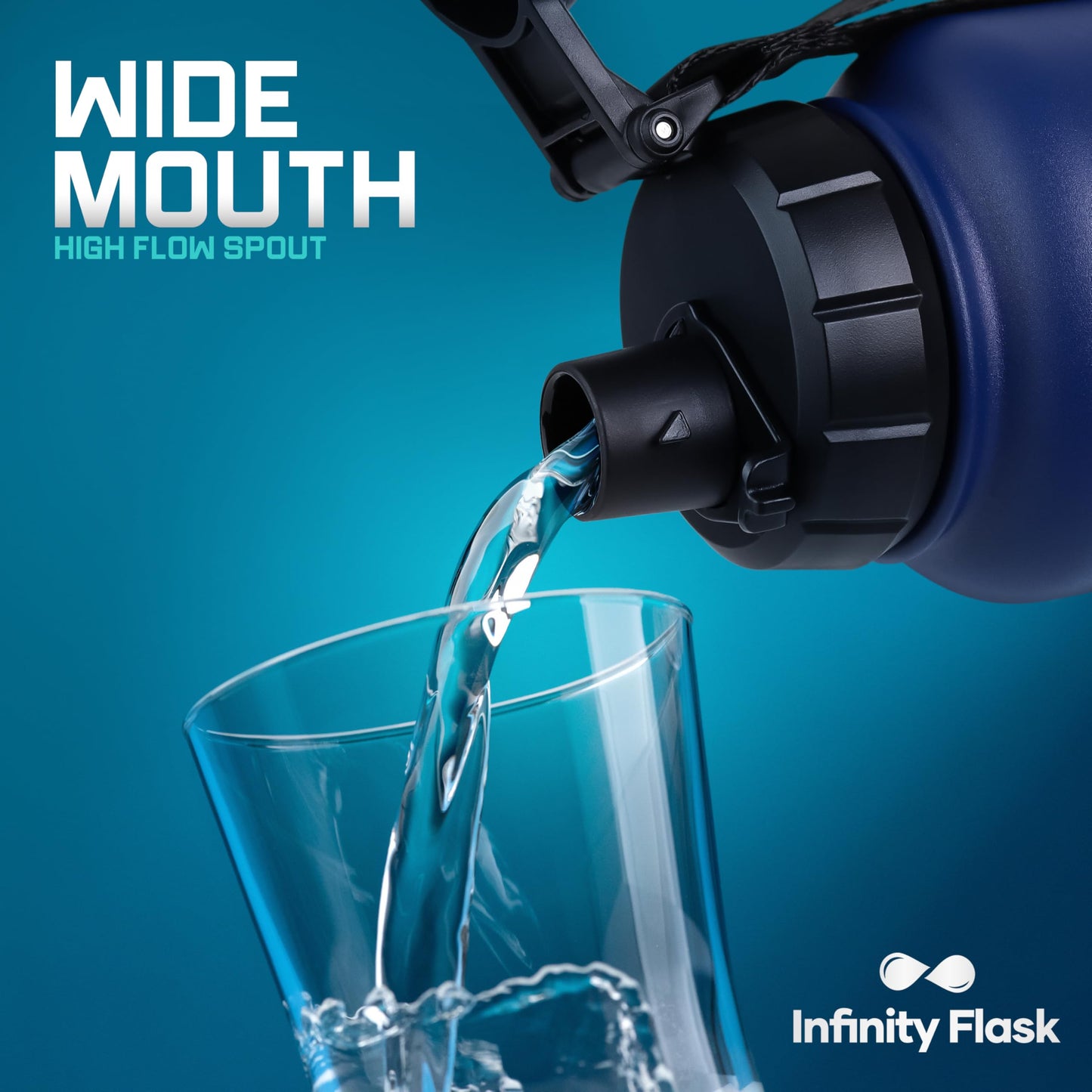 Wide Mouth Replacement Lid, Hydro Flask Leakproof Locking Flip Top