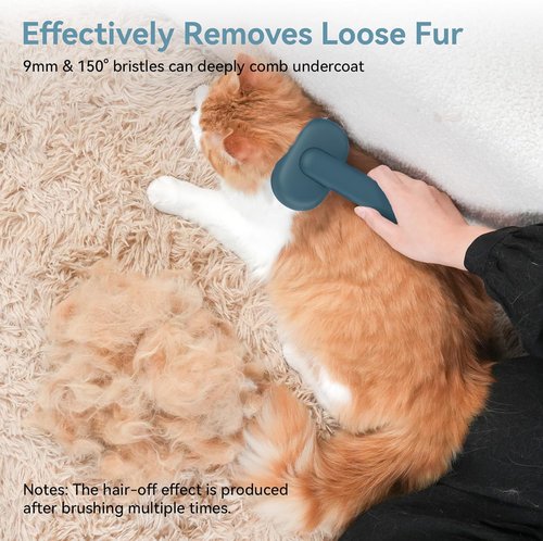 Aumuca Self-Cleaning Slicker Brush - Gentle Pet Grooming Tool for Dogs & Cats | Efficient Hair Remover