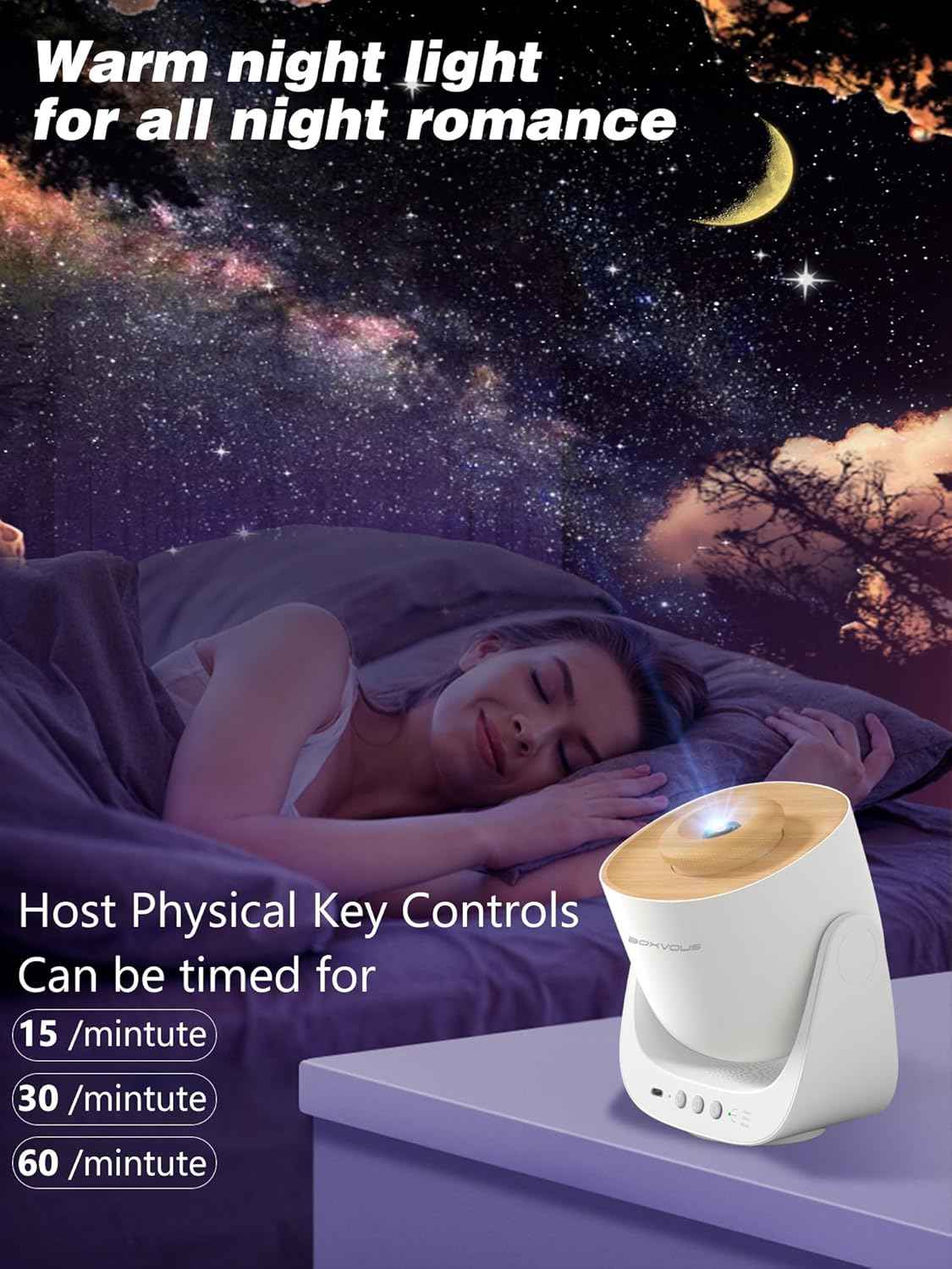 Galaxy Star Projector Night Light - High-Definition Home Planetarium for Kids & Relaxation