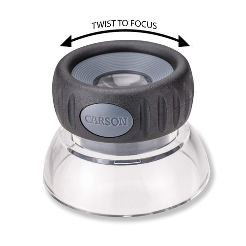 Carson LumiLoupe Plus 10.5x Power Focusable Stand Loupe Magnifier (LO-10)