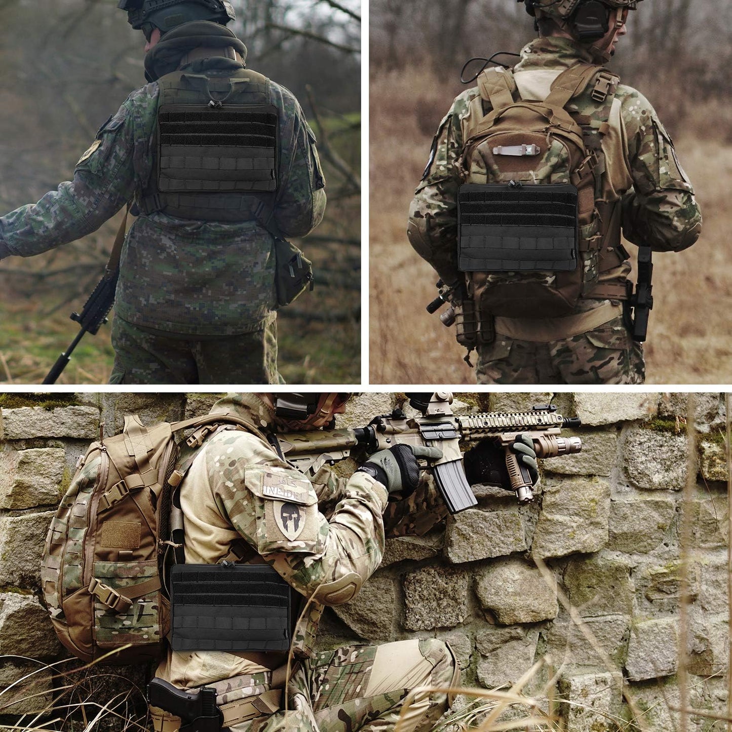 ProCase Tactical MOLLE Pouch - Multi-Purpose Utility Gear Bag for Outdoor Activities | Black