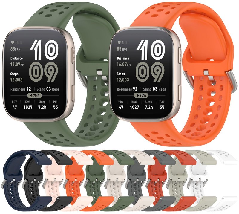 ZSZCXD Compatible for Amazfit Bip 6/Bip 5, 22mm Quick Release Soft Silicone Band Replacement Wristband Strap for Amazfit GTR 4/3/3Pro/2/2e/47mm