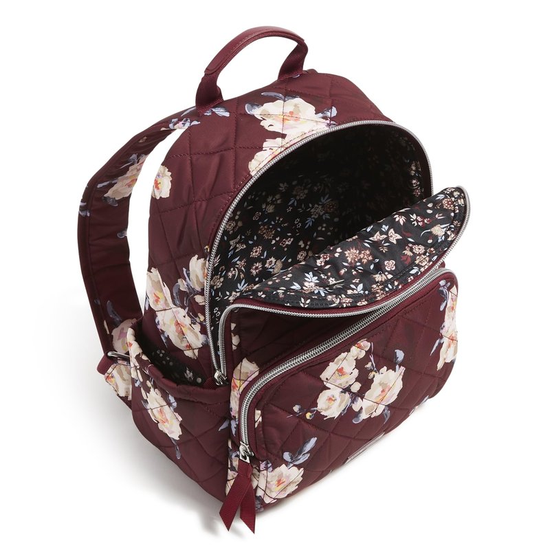 Vera Bradley Women's, Performance Twill Small Backpack, Blooms and Branches, One Size
