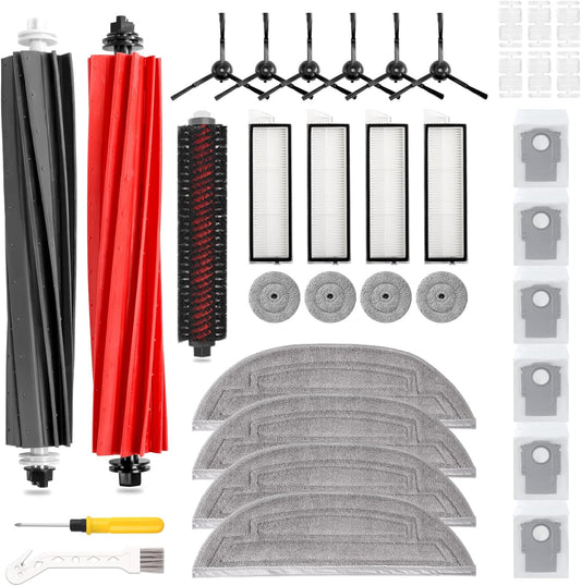 Roborock S8 MaxV Ultra Accessories Kit - 33 PCS with HEPA Filters, Mop Cloths & Brushes