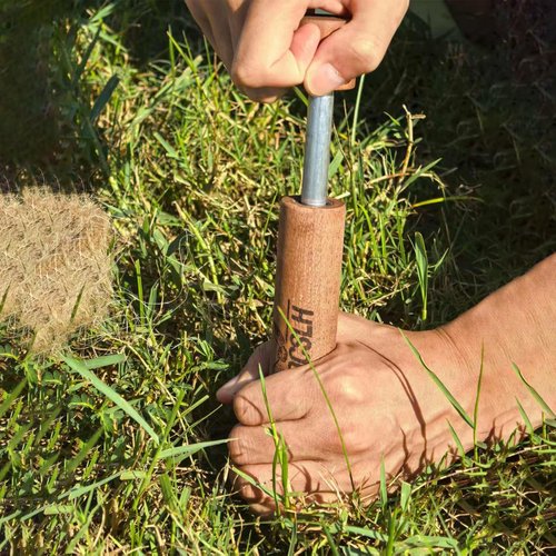 Sapele Wood Fire Piston-Fast Fire Efficiency-Outdoor Emergency Compressed Ignition Fire Starting Tool for Hiking Exploring Campers/Survival/Preppers Scientific Lesson