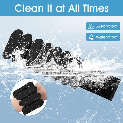 Wrist Weights, 2Pack Wearable Wrist Ankle Weights for Women & Men, Adjustable Arm and Leg Weights, Silicone Weighted Bangles for Walking Yoga Pilates Running Dance Gym 2lb (Black)