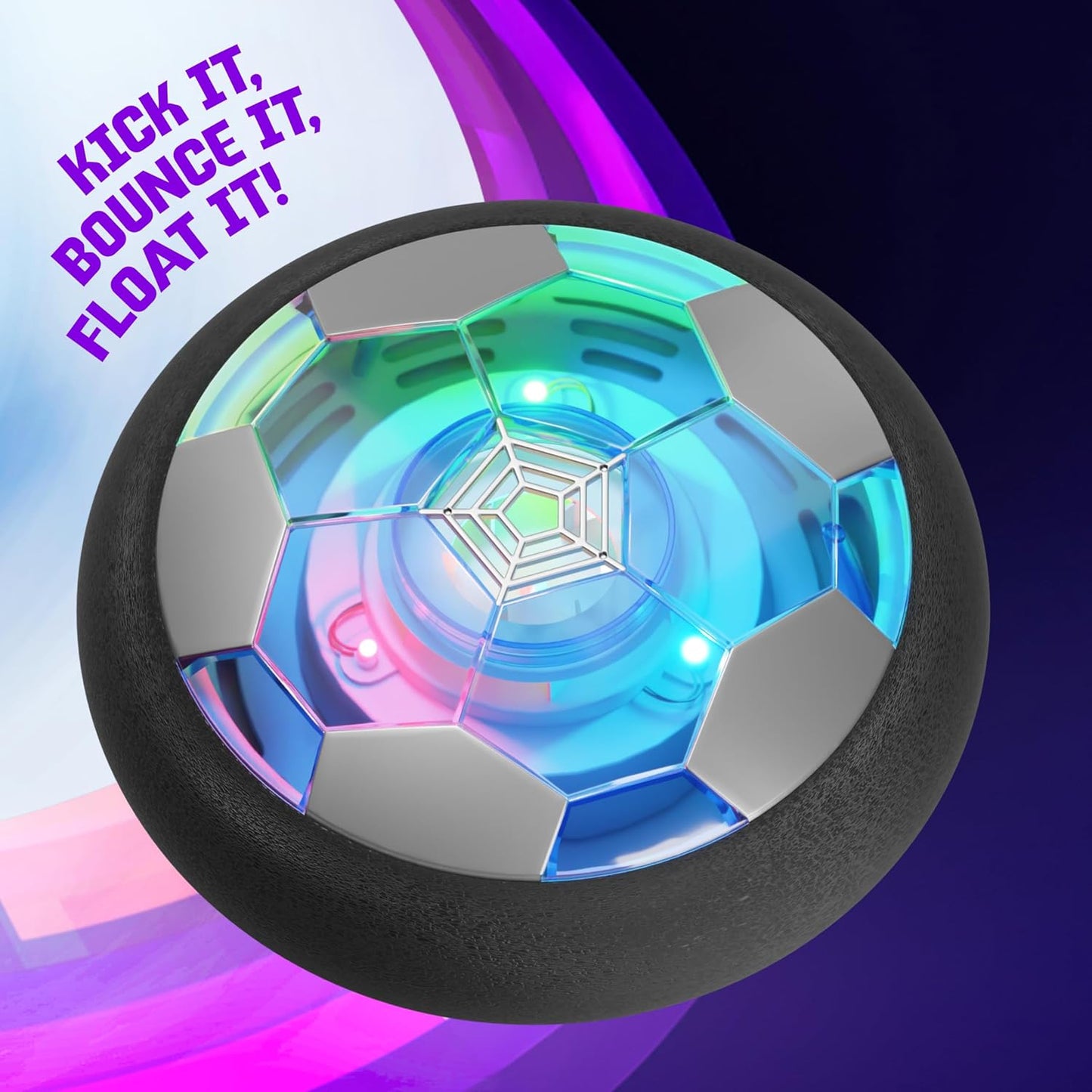 Ninja Blast Light-Up Hover Soccer Ball - Fun Indoor Toy for Kids Ages 3 to 12 | Perfect Birthday Gift