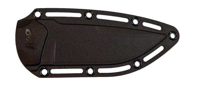 Smith & Wesson M&P M2.0 9in S.S. Full Tang Thin Fixed Blade Knife with 4in Drop Point Blade and Rubber FDE Handle for Outdoor, Tactical, Survival and EDC