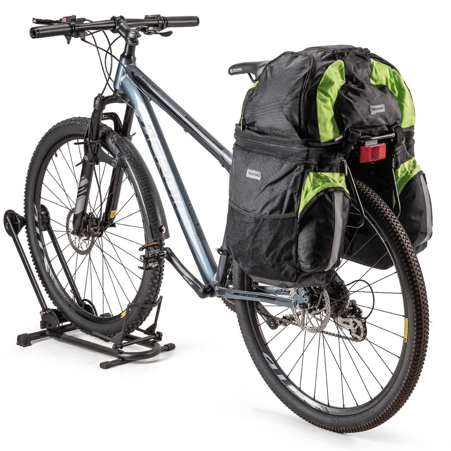 Rear Bike Rack - Bike Cargo Rack Quick Release Mount - Large Capacity Bicycle Pannier Rack 60lbs, Touring Carrier Rack fit 24”-29” and 700c
