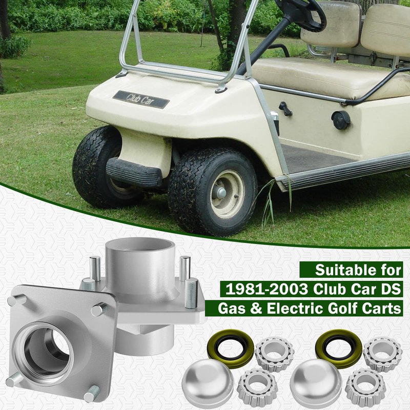 Panglong Club Car DS Hub Assembly, Golf Cart Club Car Front Wheel Hub for 1981-2003 Club Car DS Gas and Electric Golf Carts, OEM# 1011892